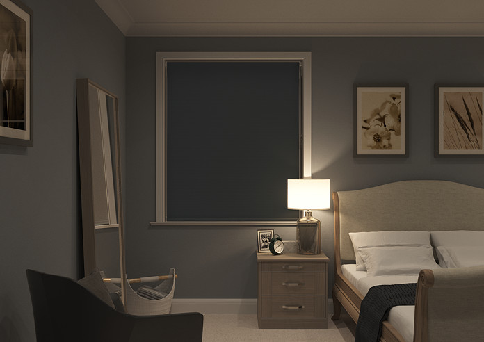 Rimini (Blackout), Black & Optima Tide - Double Roller Blind - Image 7